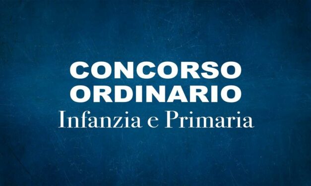 Concorso ordinario 2023 infanzia e primaria